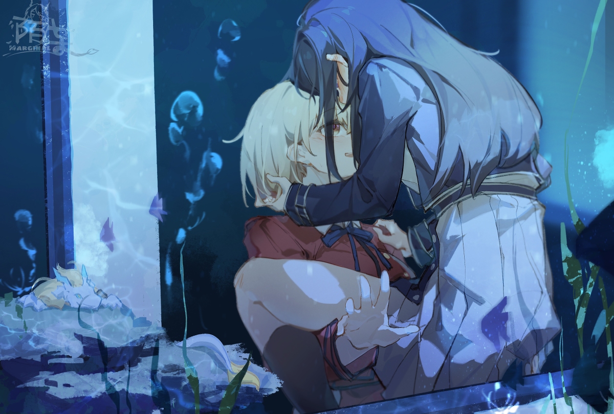 This is a pixiv picture whose title is 水族馆举高高.