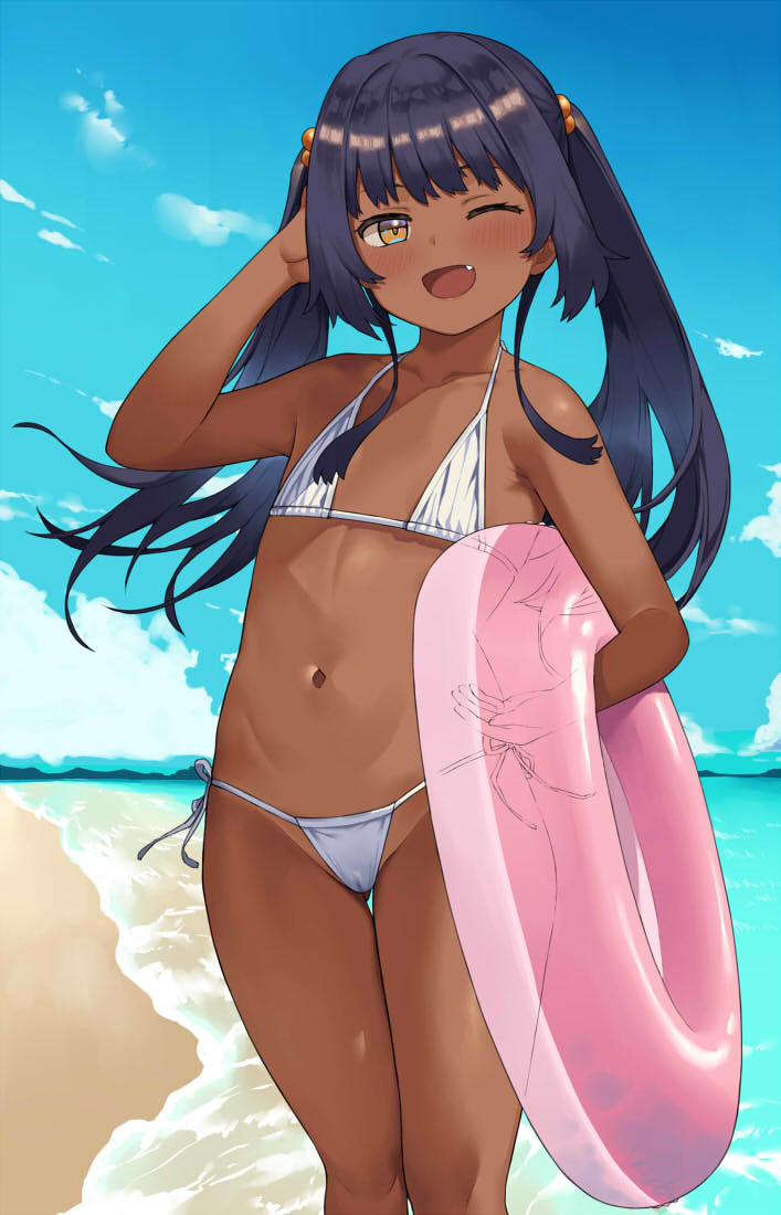This is a pixiv picture whose title is 褐色.