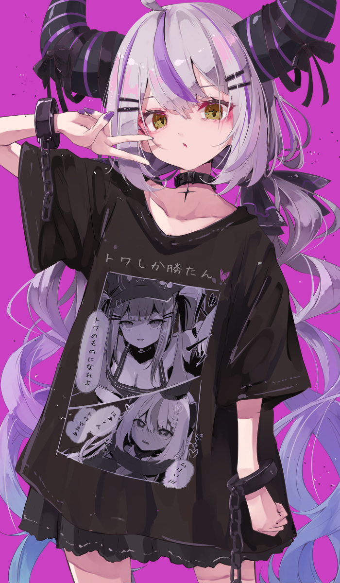 This is a pixiv picture whose title is 闇カワ地雷系ラプ様.