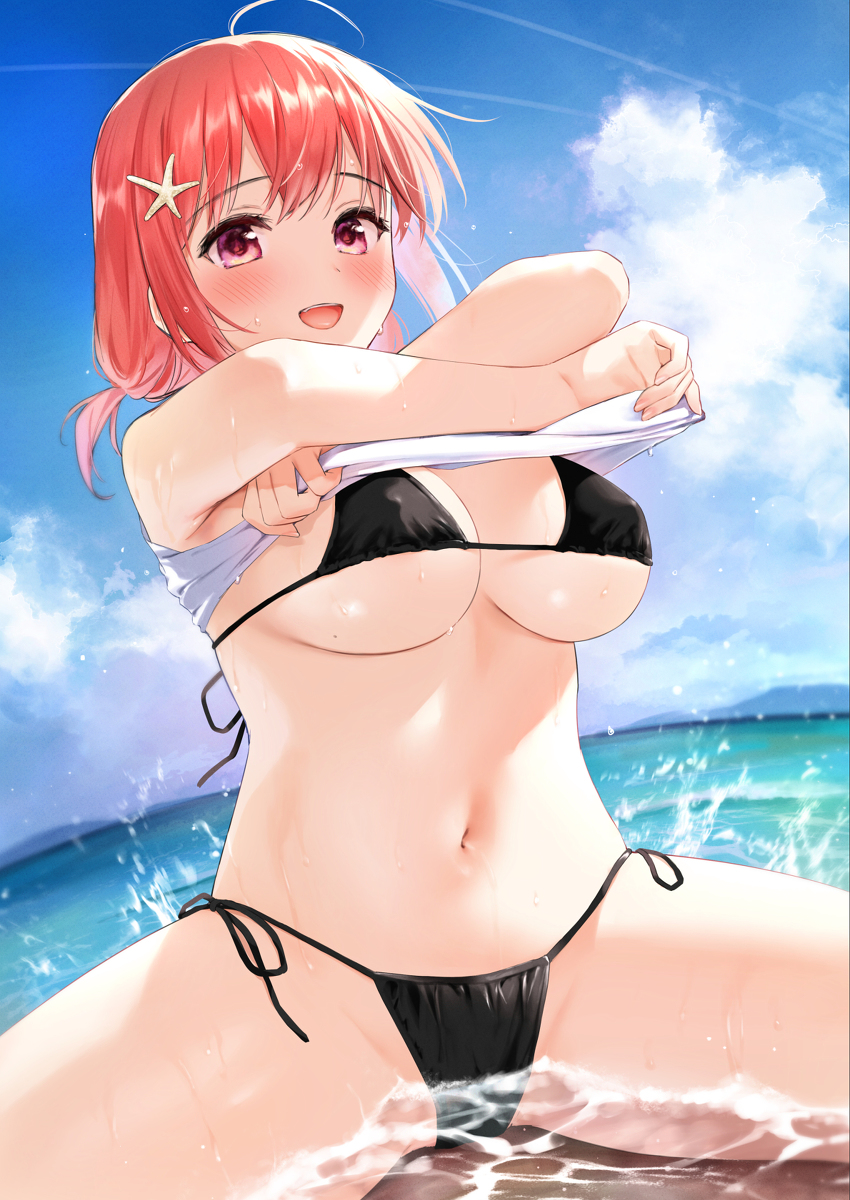 This is a pixiv picture whose title is 泳ごっか！.
