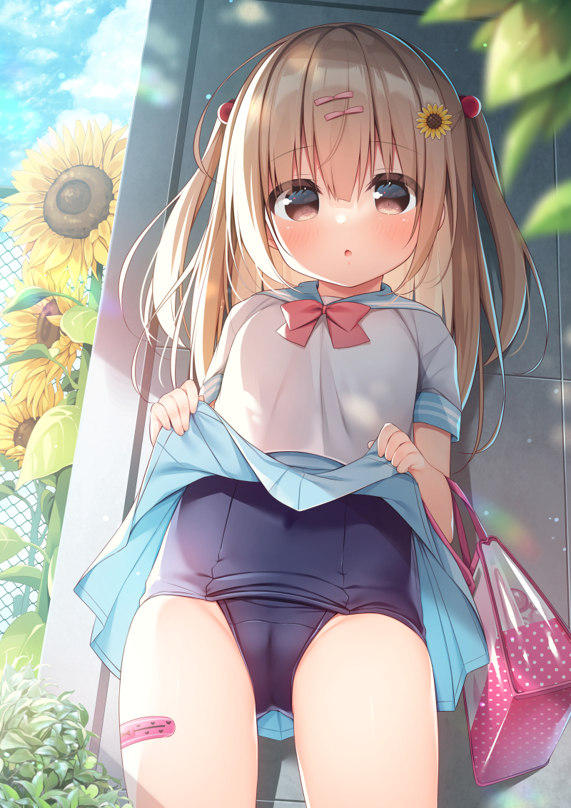 This is a pixiv picture whose title is プール前.