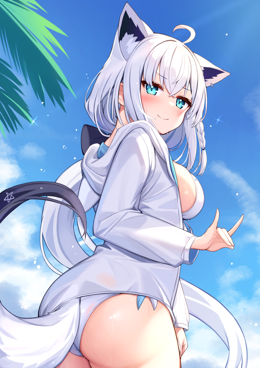 This is a pixiv picture whose title is フブキサマー.