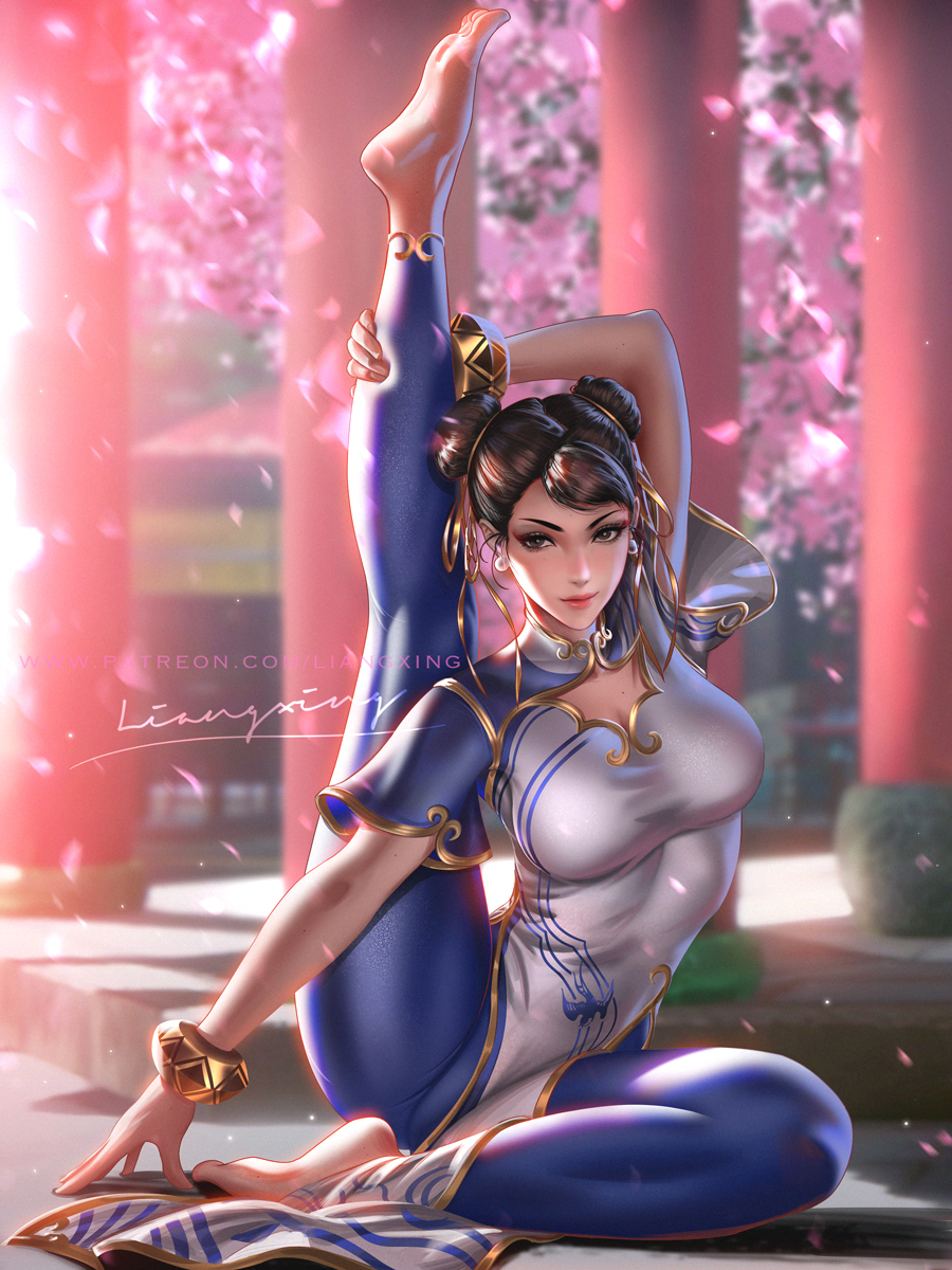 This is a pixiv picture whose title is Chunli.