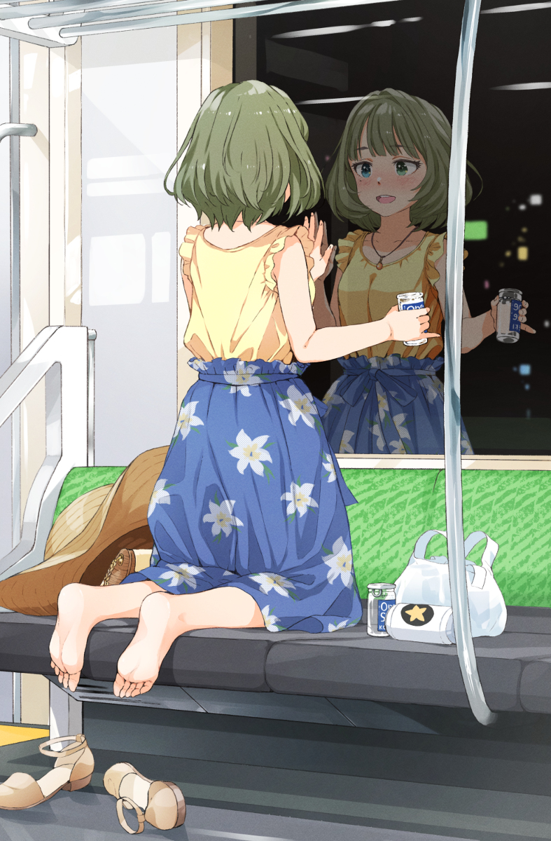 This is a pixiv picture whose title is これは終電に乗るトップアイドル高垣楓（25）.