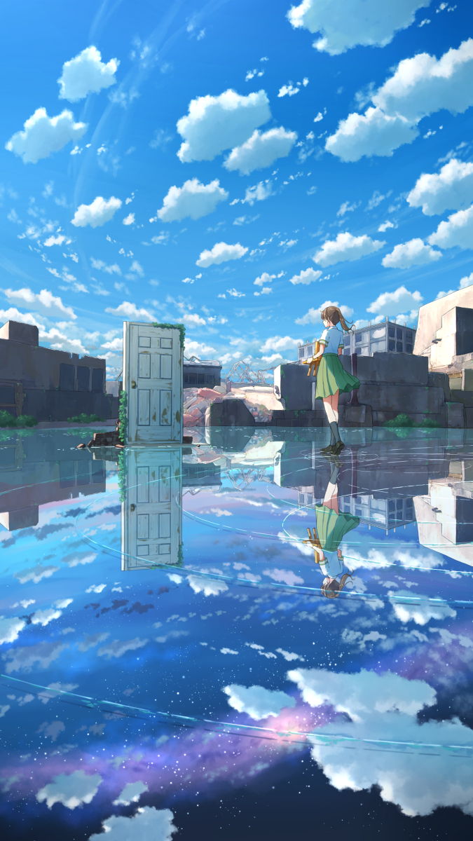 This is a pixiv picture whose title is すずめの戸締まり.