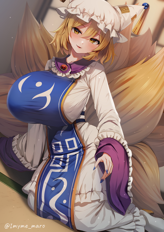 This is a pixiv picture whose title is 八雲藍.