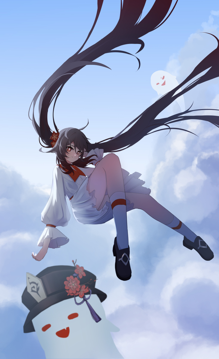 This is a pixiv picture whose title is 日绘，胡桃.