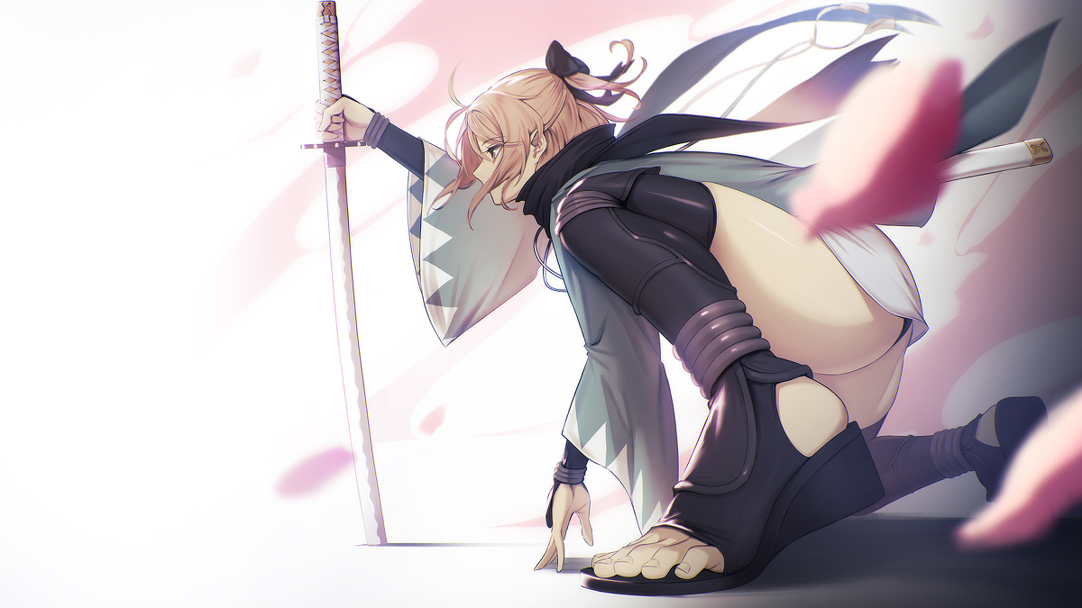 This is a pixiv picture whose title is FGO - Okita Sōji.