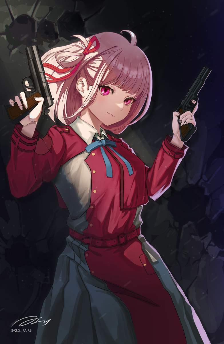 This is a pixiv picture whose title is リコリコ錦木千束ちゃん.