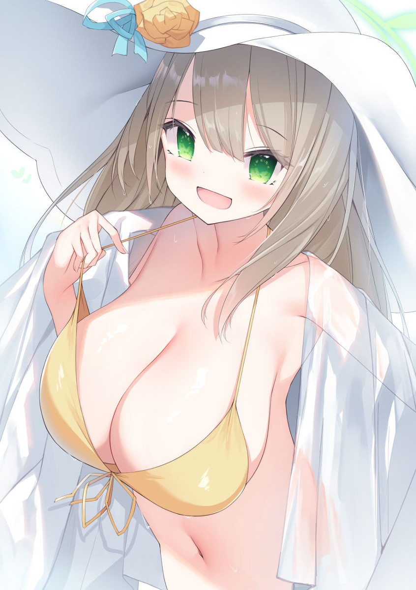 This is a pixiv picture whose title is 水着ノノミちゃん👙.