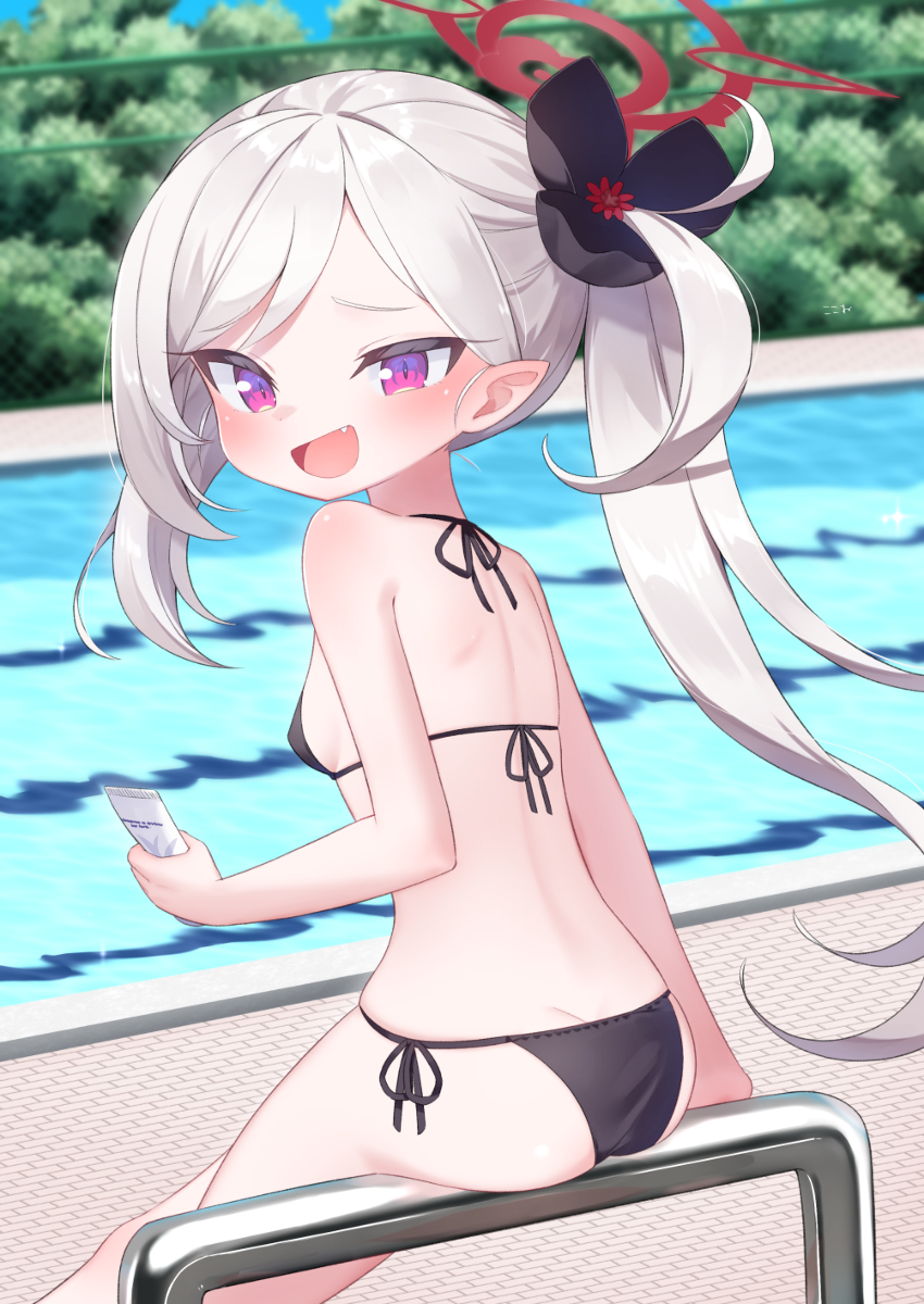 This is a pixiv picture whose title is ｢あはっ❤️もしかして日焼け止め塗りたかった？｣.