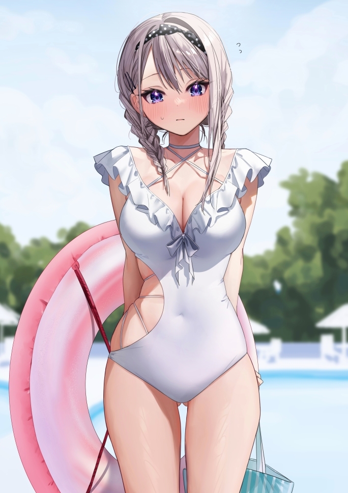 This is a pixiv picture whose title is (布多めのにしたけどやっぱり恥ずかしい…).