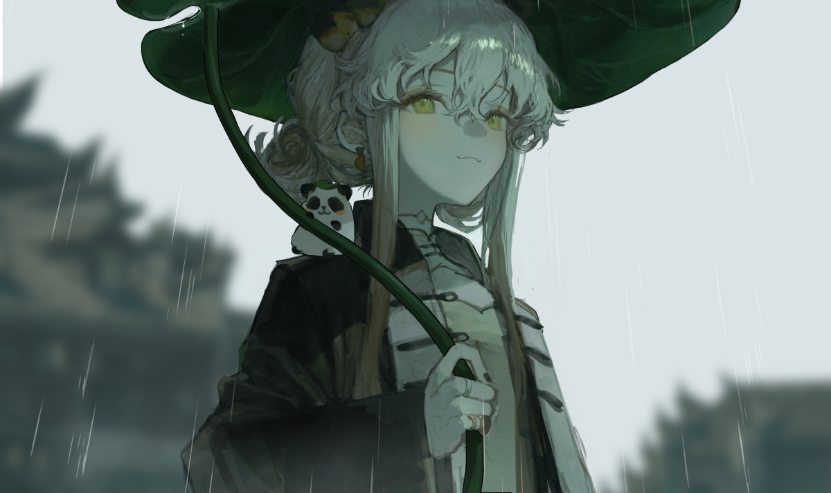 This is a pixiv picture whose title is 雨.