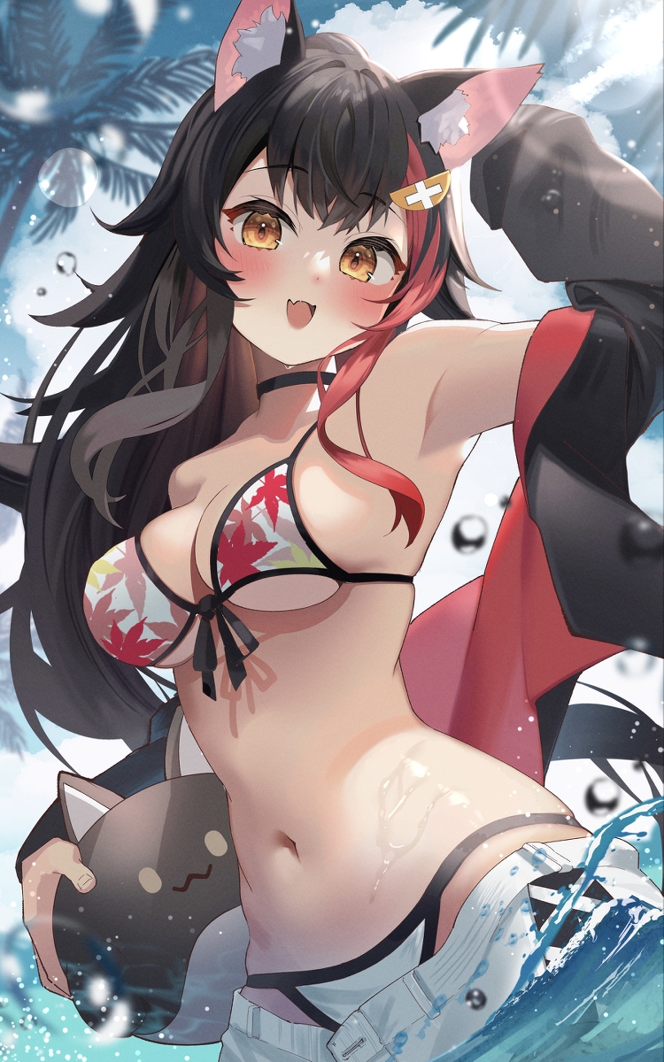 This is a pixiv picture whose title is 👙🌲.