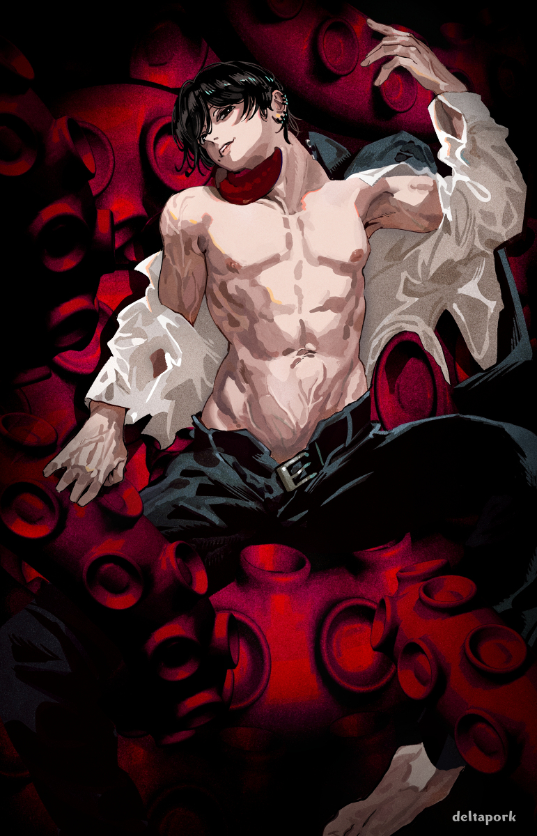 This is a pixiv picture whose title is 代償.