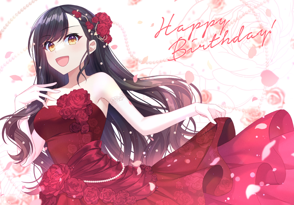This is a pixiv picture whose title is 白石杏生誕祭2022.