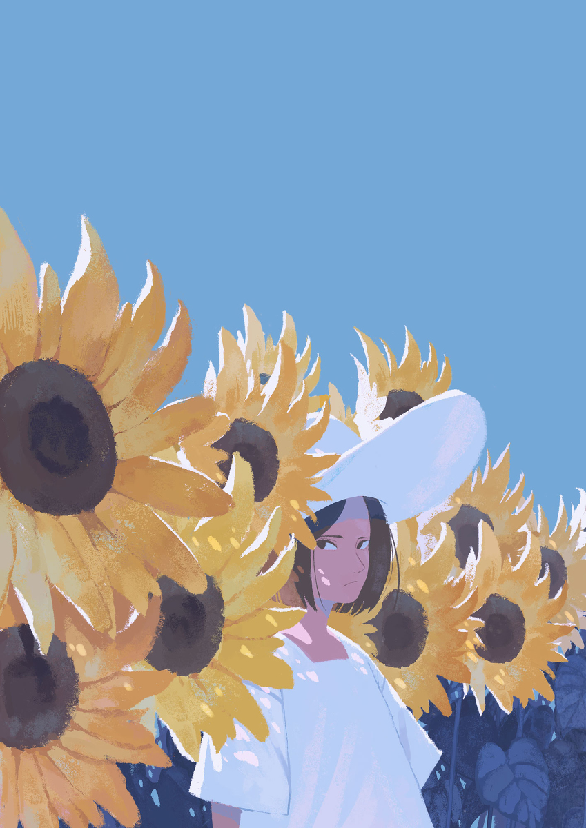 This is a pixiv picture whose title is 真夏の味方.