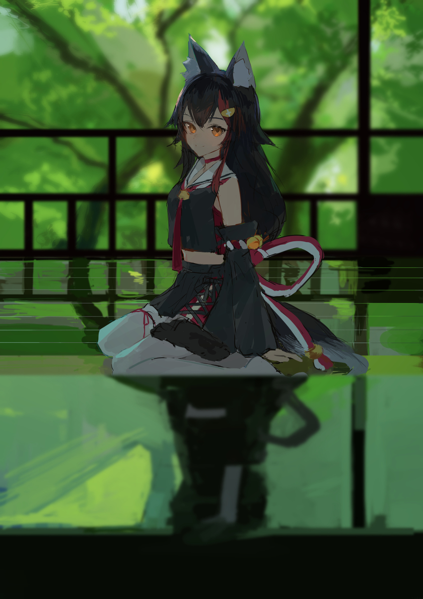 This is a pixiv picture whose title is 大神ミオ.