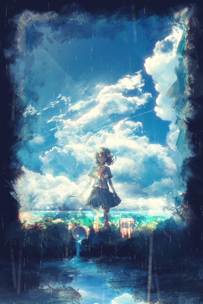 This is a pixiv picture whose title is 逃げ塗る.