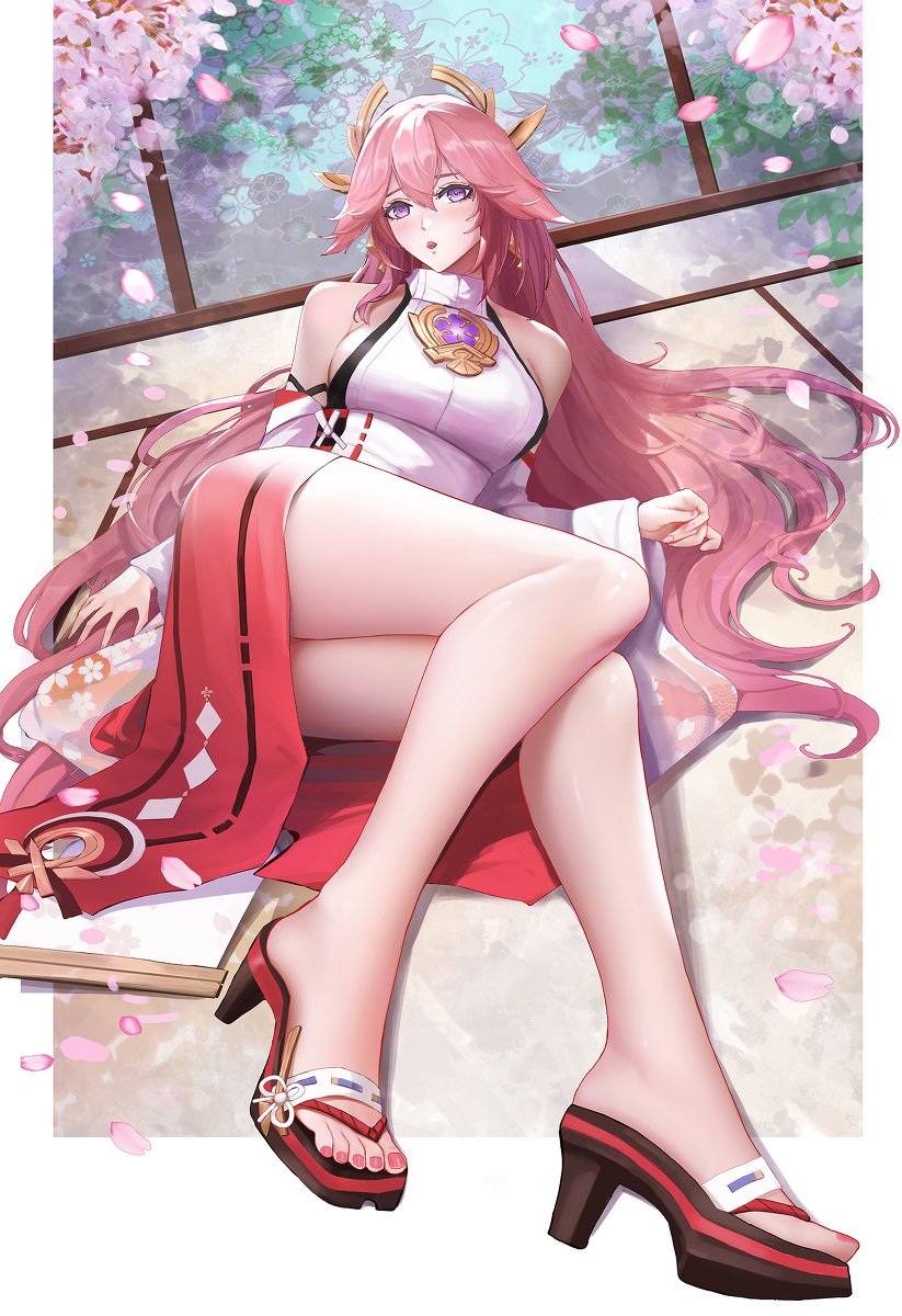 This is a pixiv picture whose title is YaeMiko.