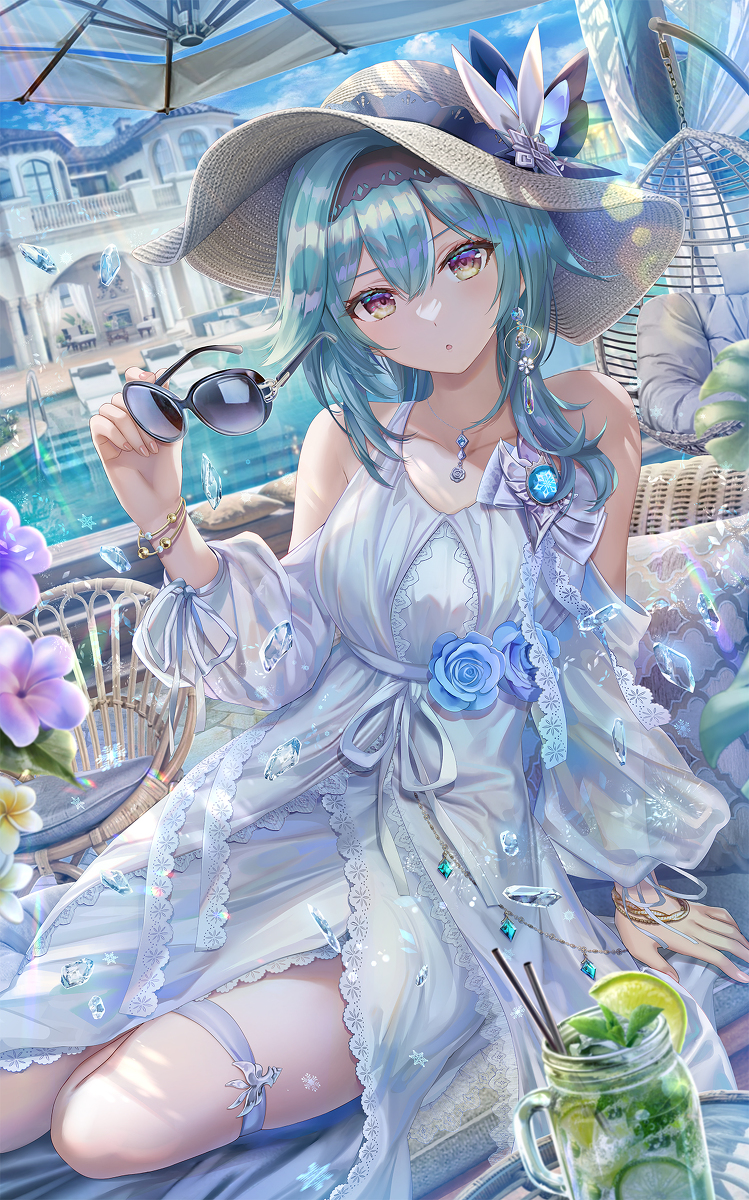 This is a pixiv picture whose title is リゾートエウルアさん.