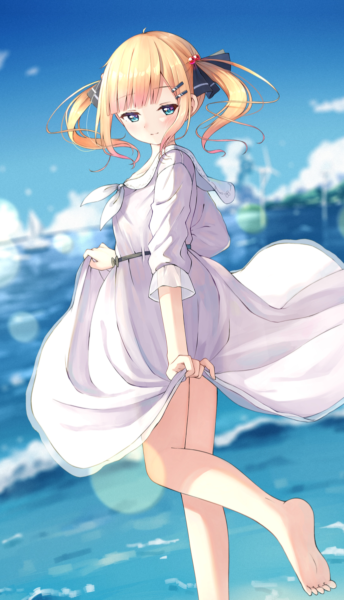 This is a pixiv picture whose title is 潮騒.