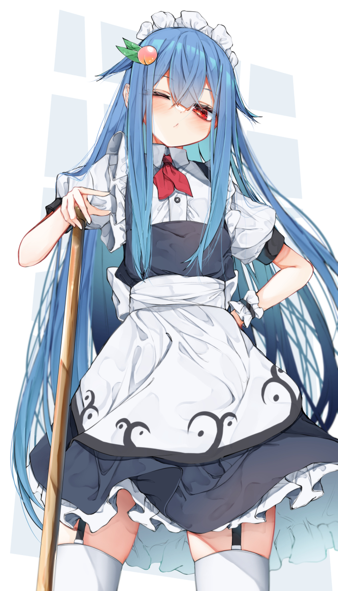 This is a pixiv picture whose title is メイド天子ちゃん.