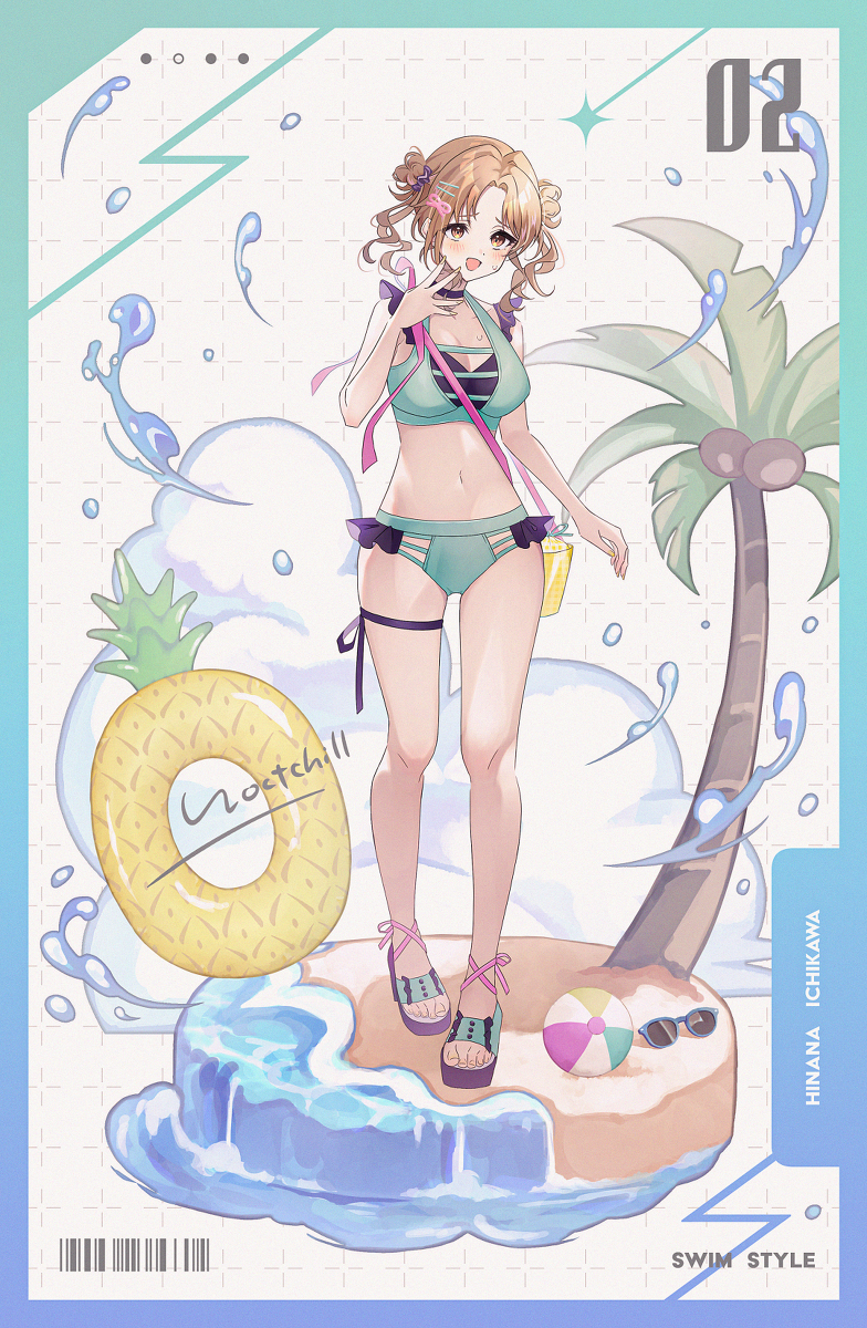 This is a pixiv picture whose title is スイムスタイルなノクチル🌴② 市川雛菜.