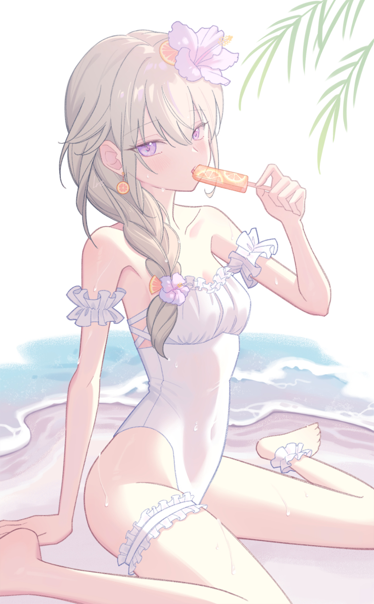 This is a pixiv picture whose title is アイス食べる寧々ちゃん.