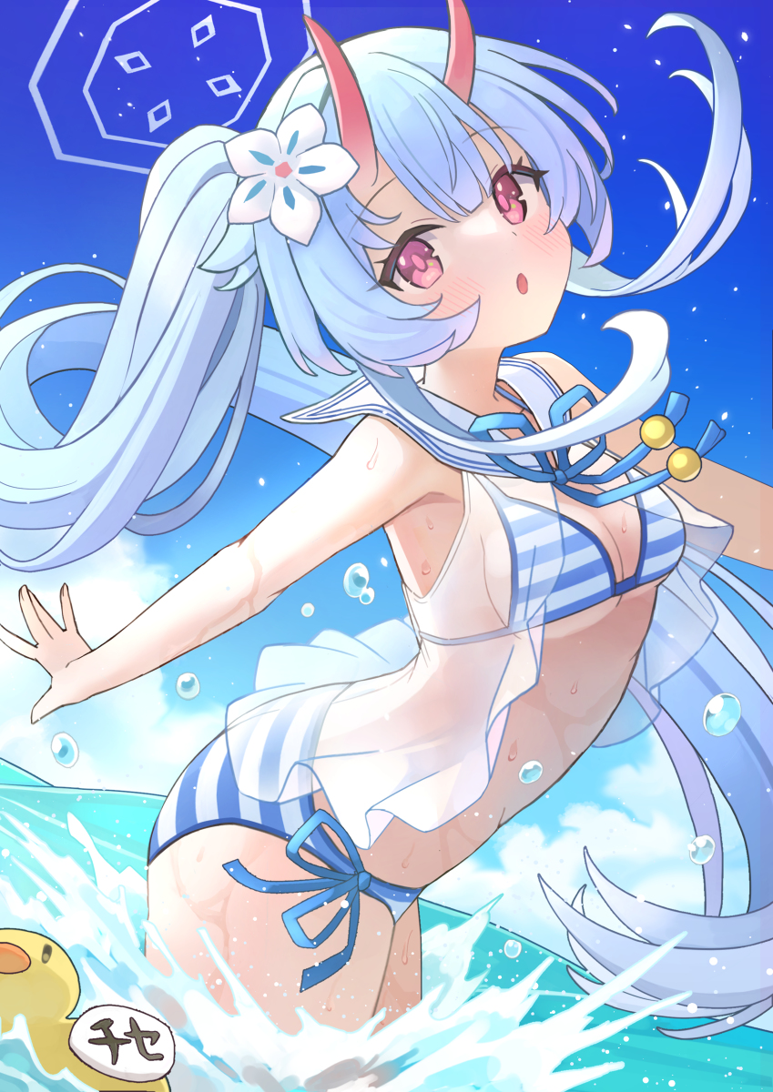 This is a pixiv picture whose title is 水着チセさん.
