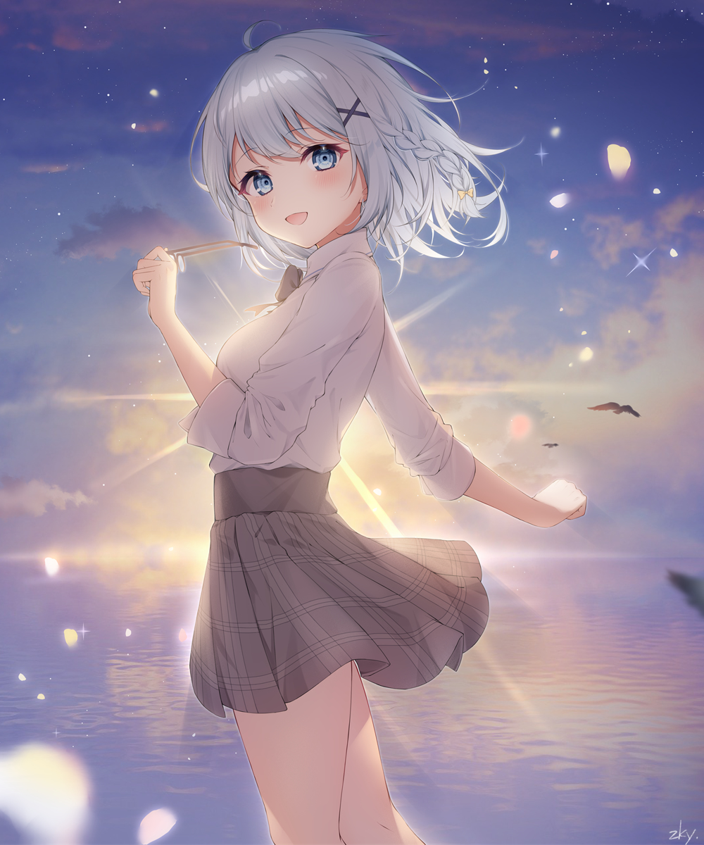 This is a pixiv picture whose title is sunset +*.