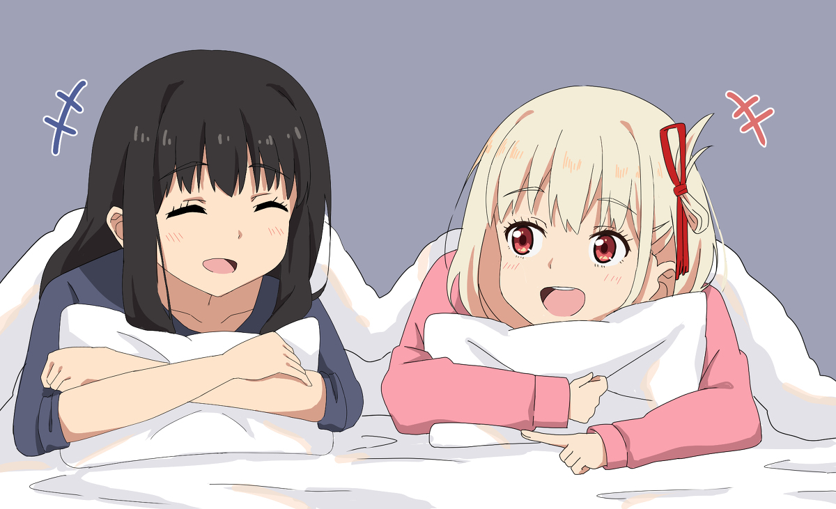 This is a pixiv picture whose title is お泊り会.