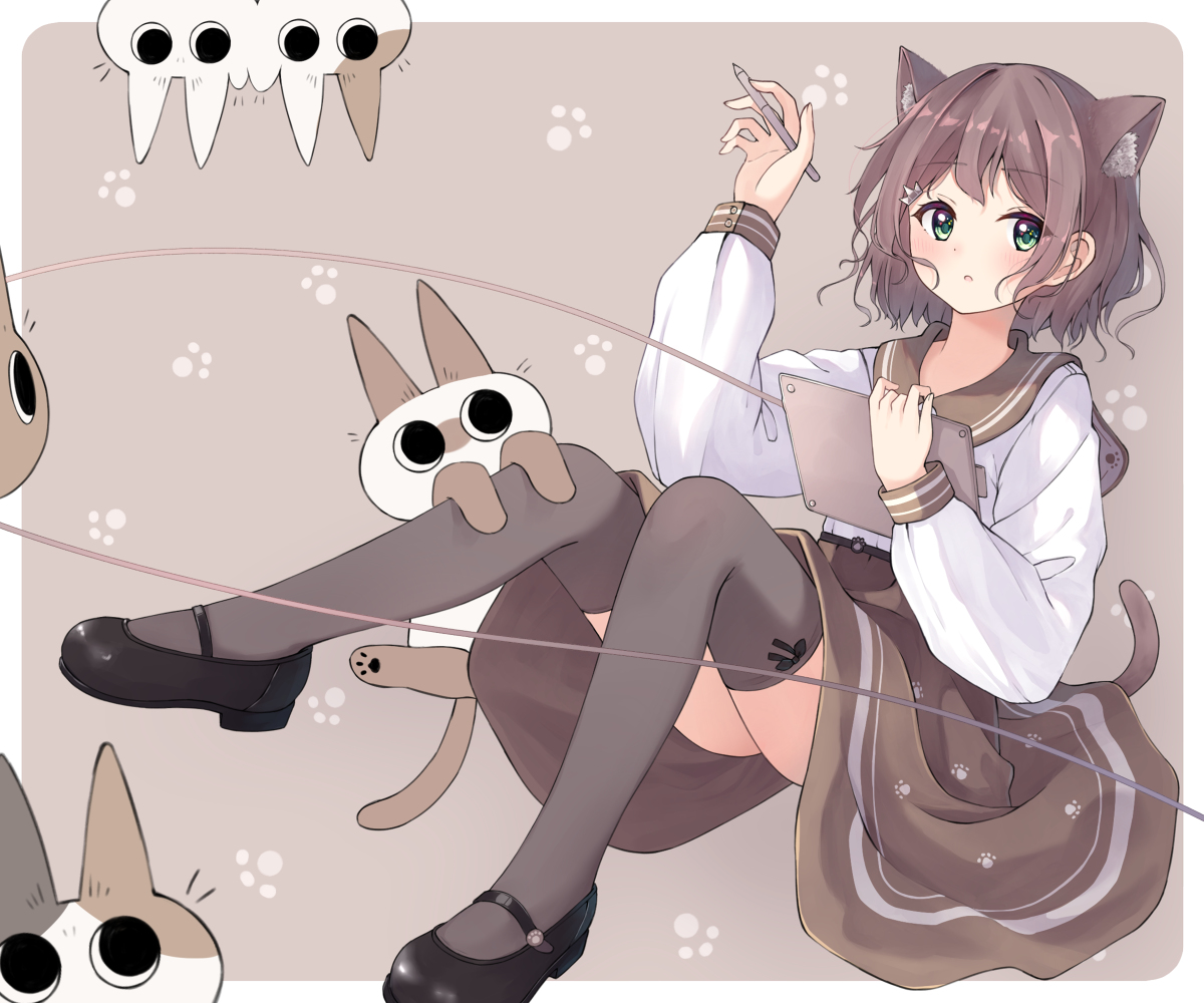 This is a pixiv picture whose title is ねこみみ.
