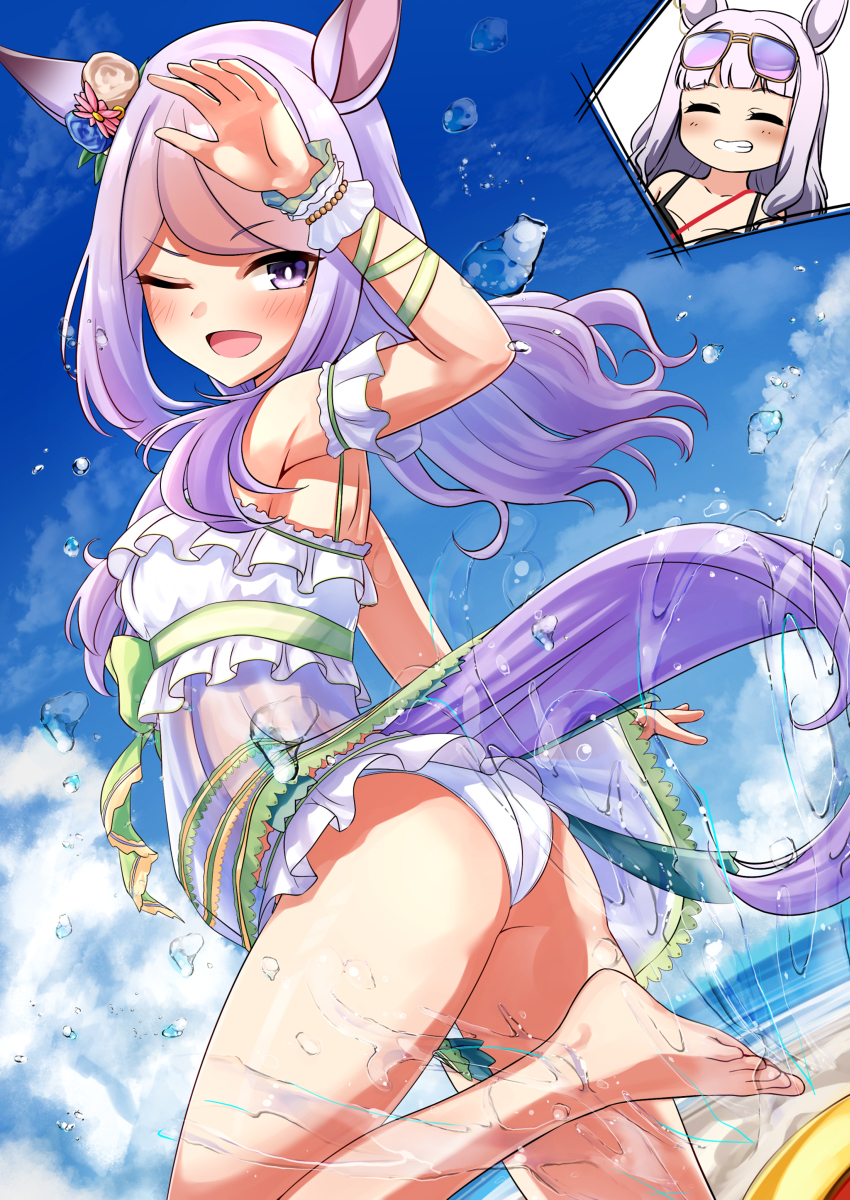 This is a pixiv picture whose title is 水着マック.