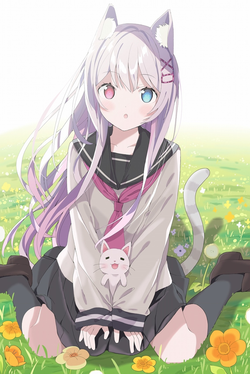 This is a pixiv picture whose title is 🐱.