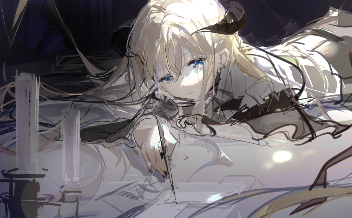 This is a pixiv picture whose title is 夜莺.
