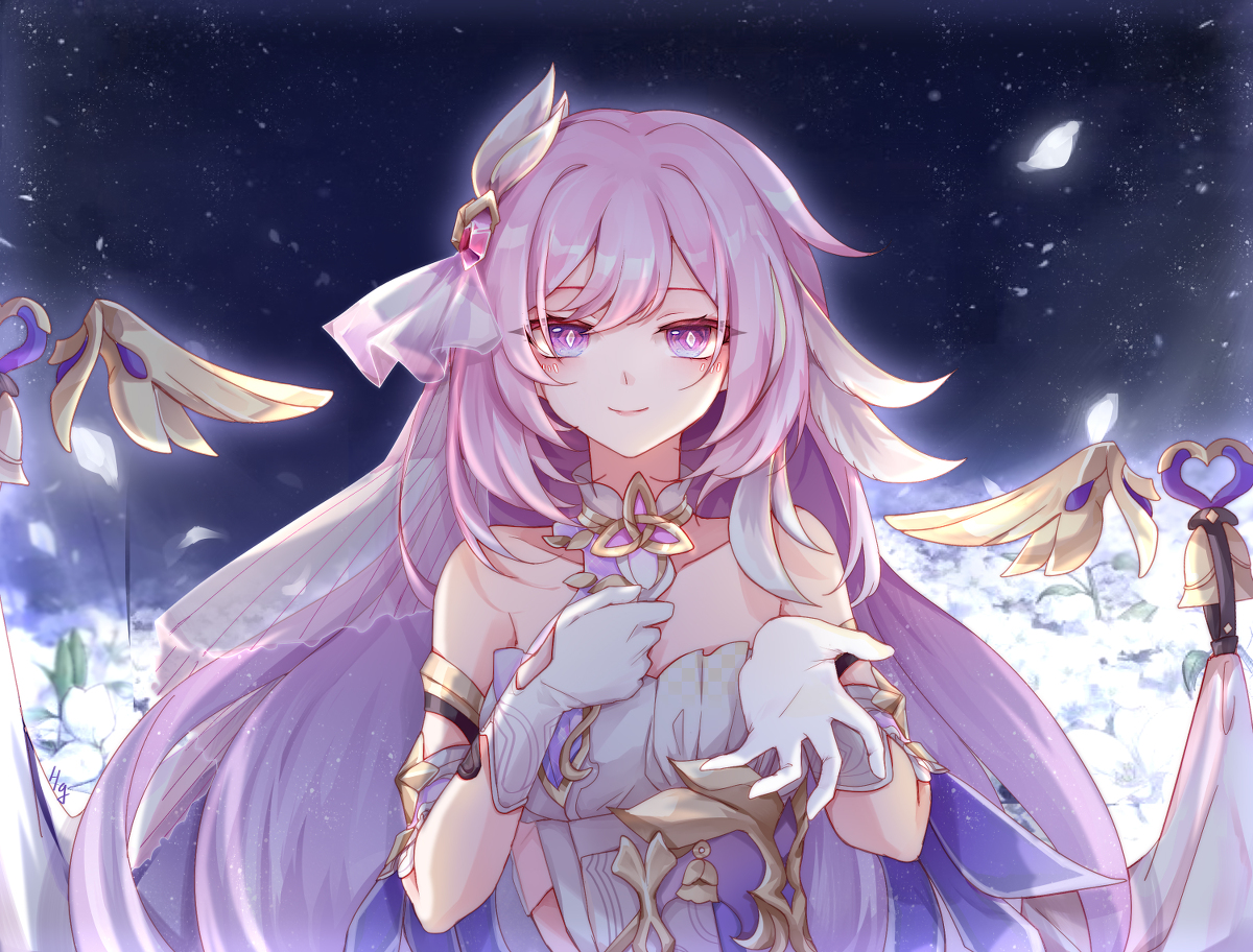 This is a pixiv picture whose title is 律者爱莉.