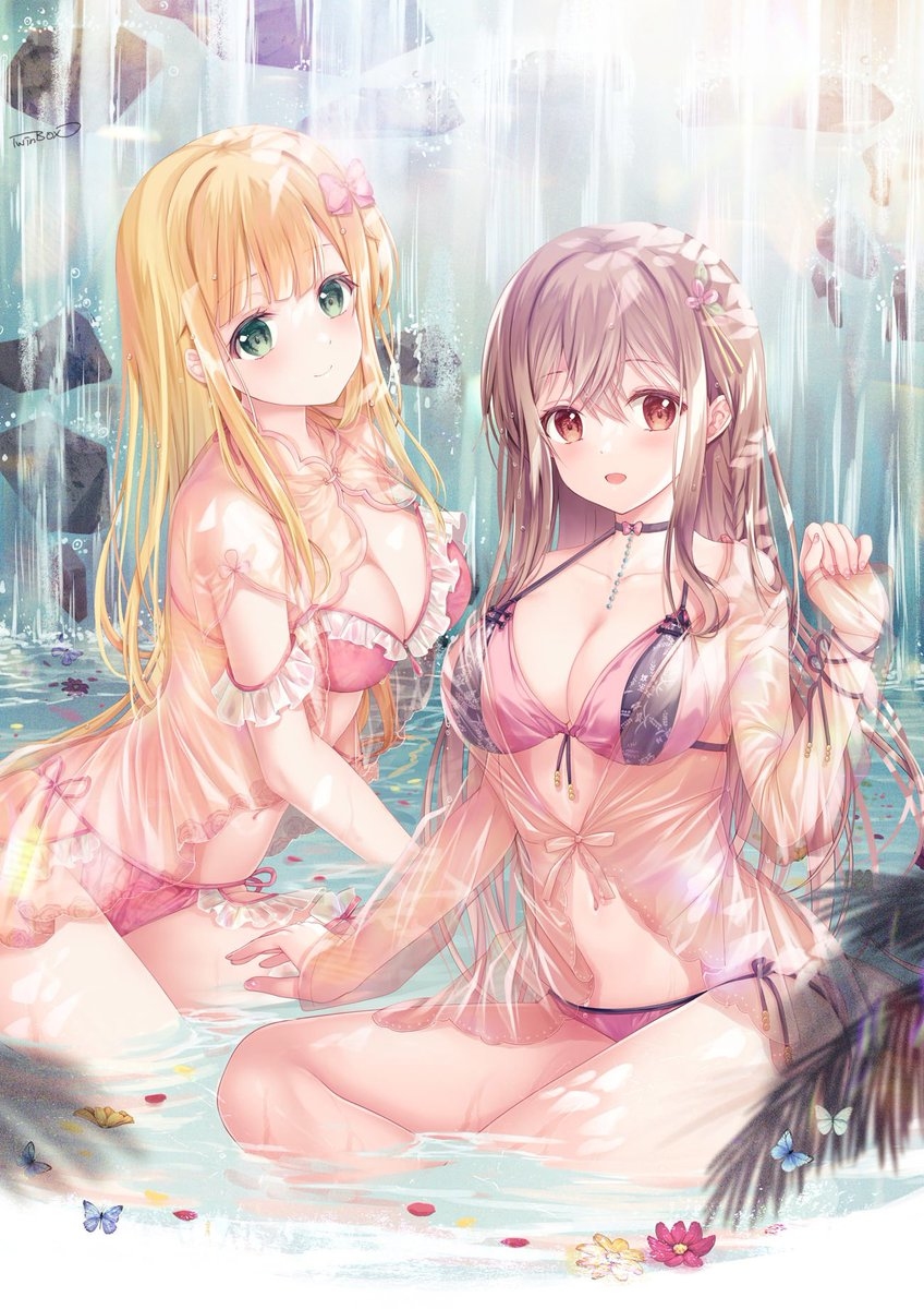 This is a pixiv picture whose title is TwinBox Summerlandへようこそ！.