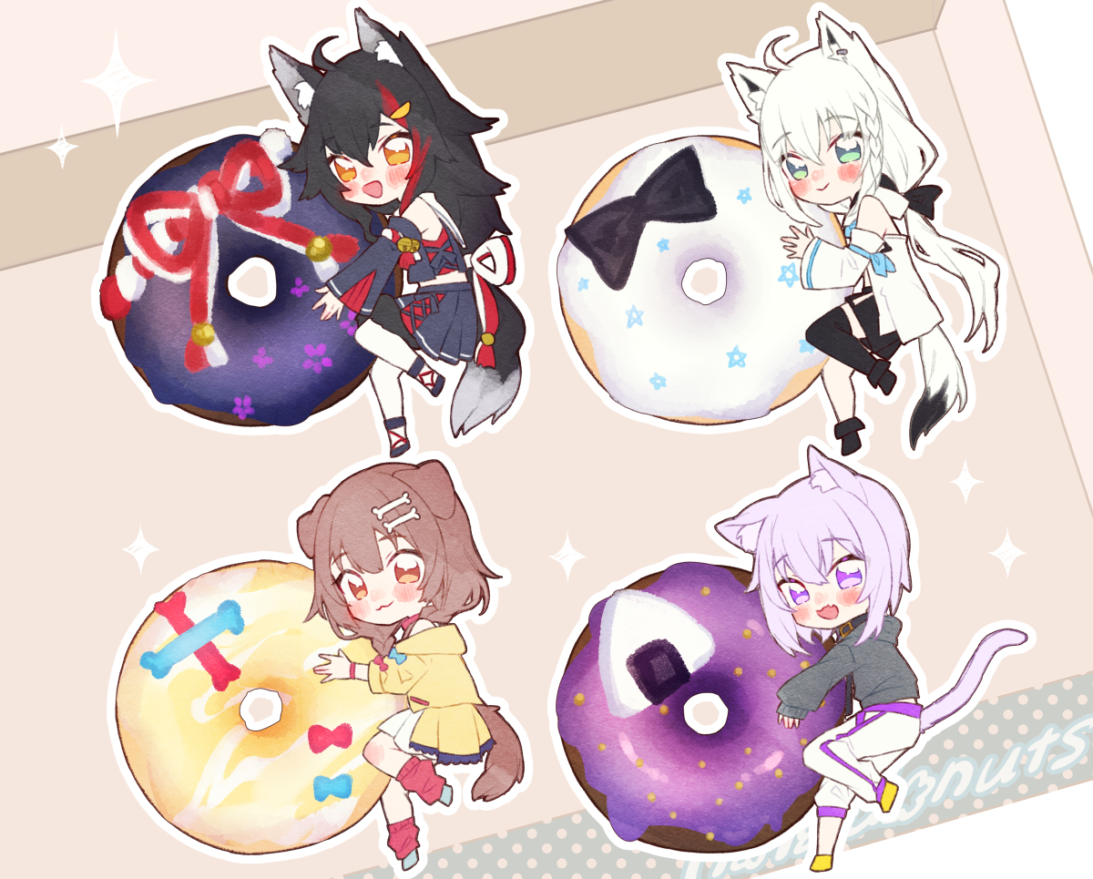 This is a pixiv picture whose title is ホロドーナツ🍩 ゲーマーズセット.