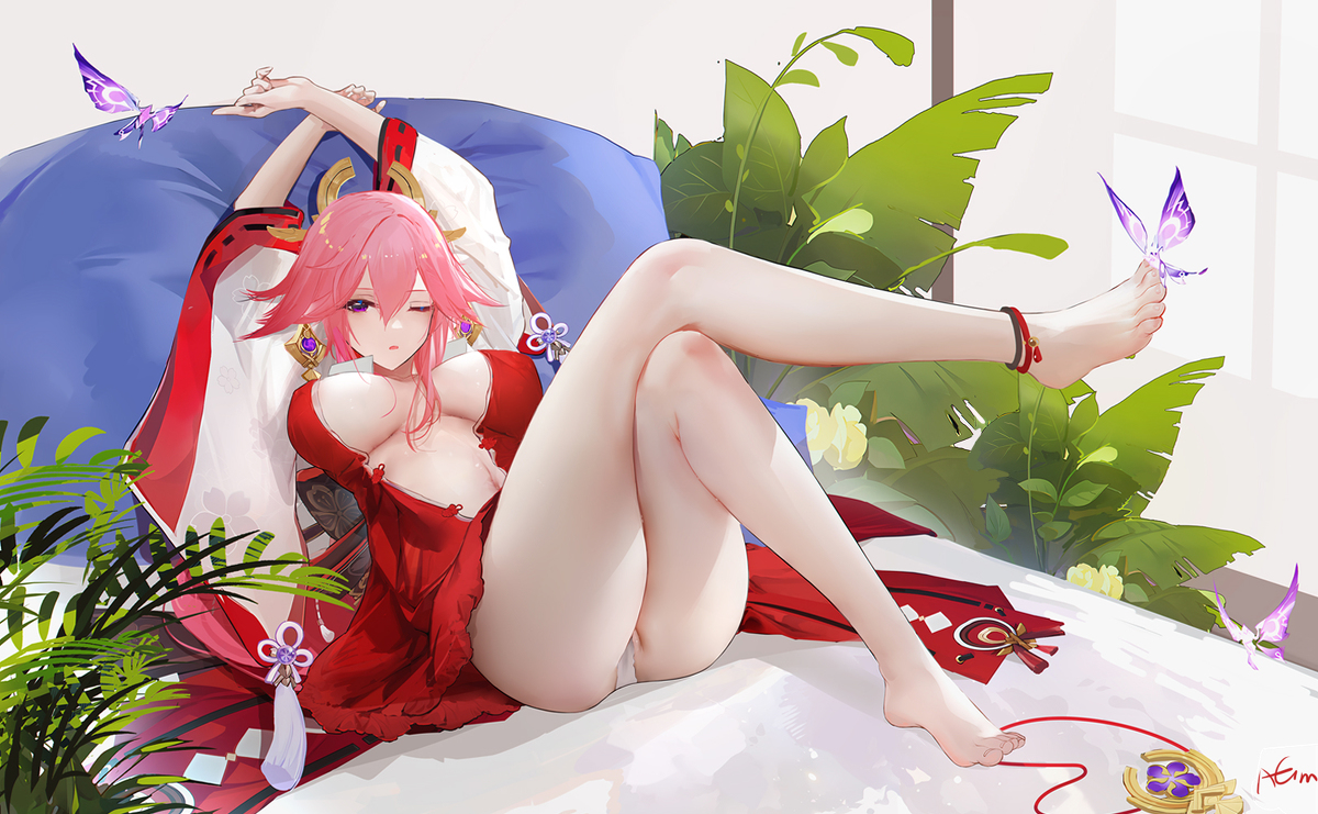 This is a pixiv picture whose title is 神 子.