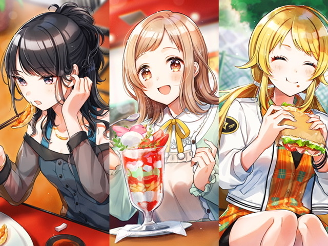 This is a pixiv picture whose title is 【ver.イルミネ】おいしく食べてる283プロアイドル.