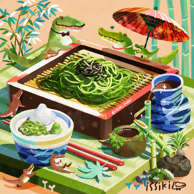 This is a pixiv picture whose title is 茶蕎麦のお座敷.