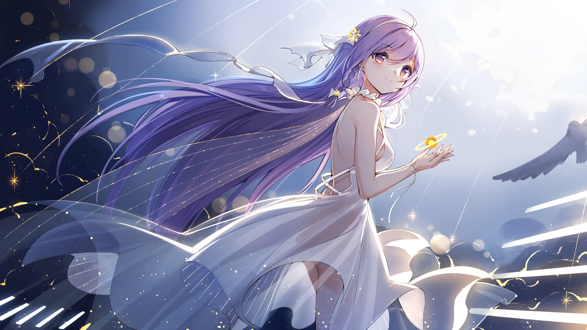 This is a pixiv picture whose title is starlight.
