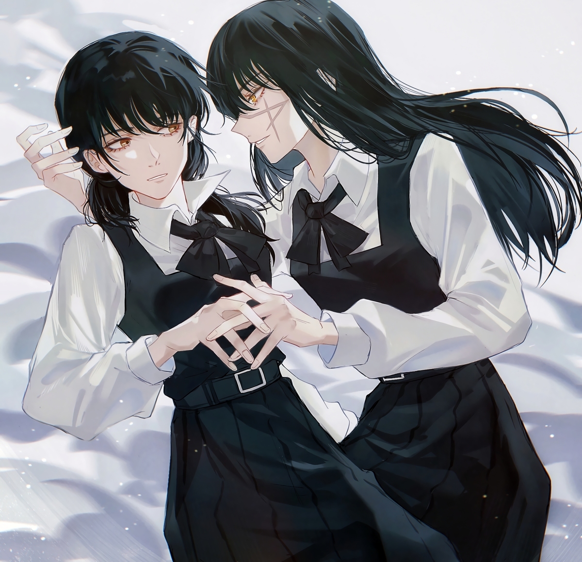 This is a pixiv picture whose title is “身体交给我。”.