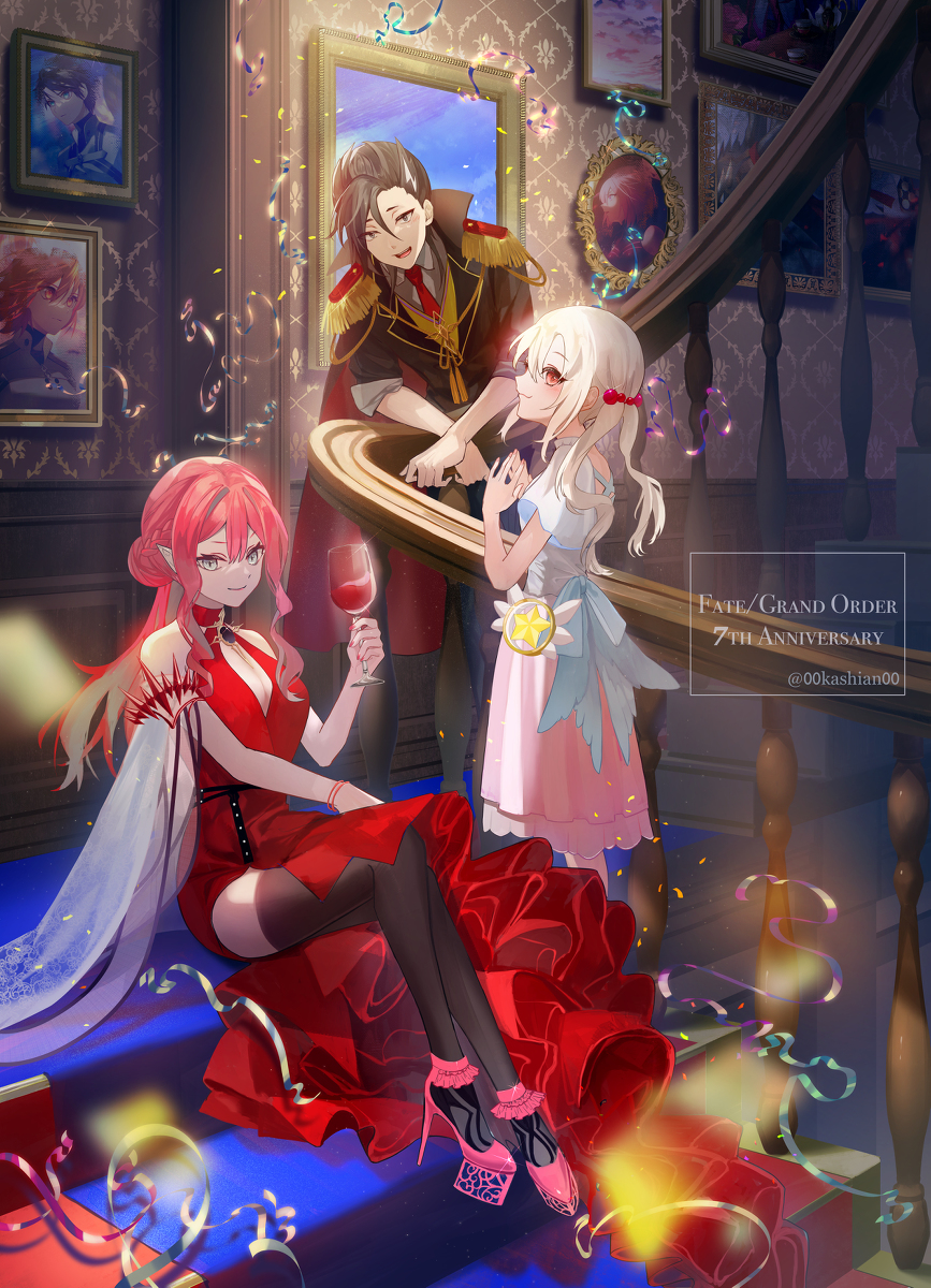This is a pixiv picture whose title is 7周年おめでとう絵.