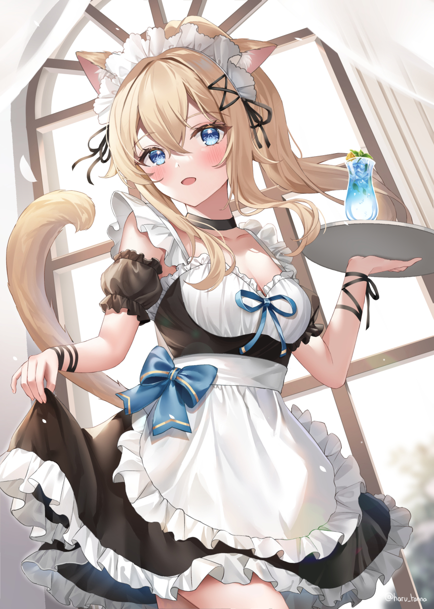 This is a pixiv picture whose title is Neko Maid Jean.