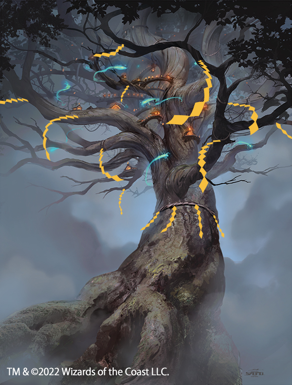 This is a pixiv picture whose title is MTG Secret Lair：すべてを護るもの、母聖樹.