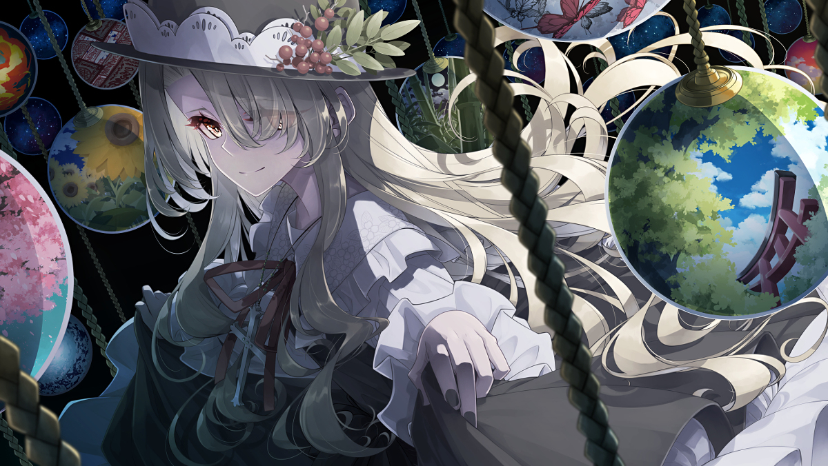 This is a pixiv picture whose title is 蓬莱人形.