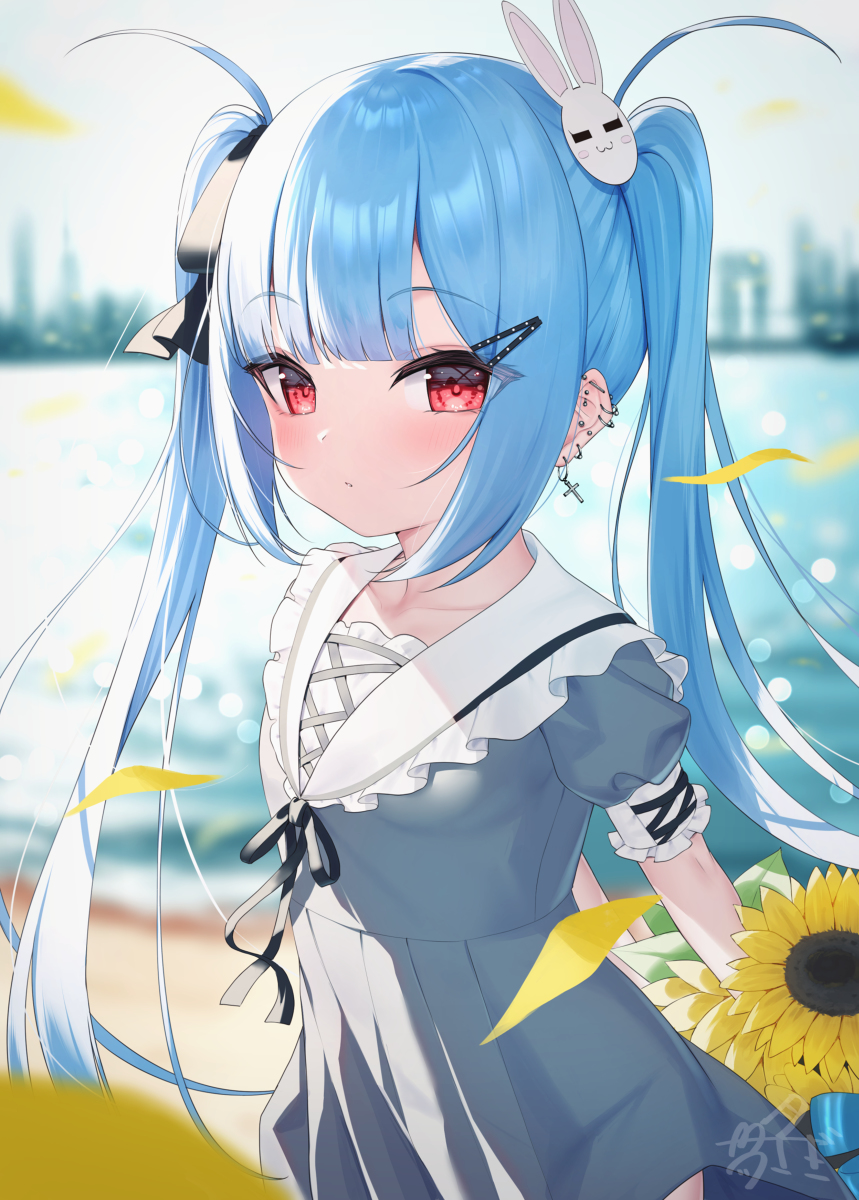 This is a pixiv picture whose title is 「かなえ、こっち」.