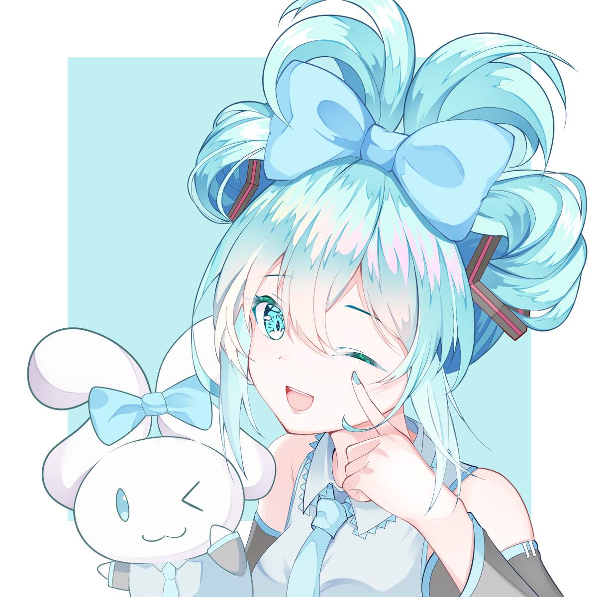 This is a pixiv picture whose title is シナミク.